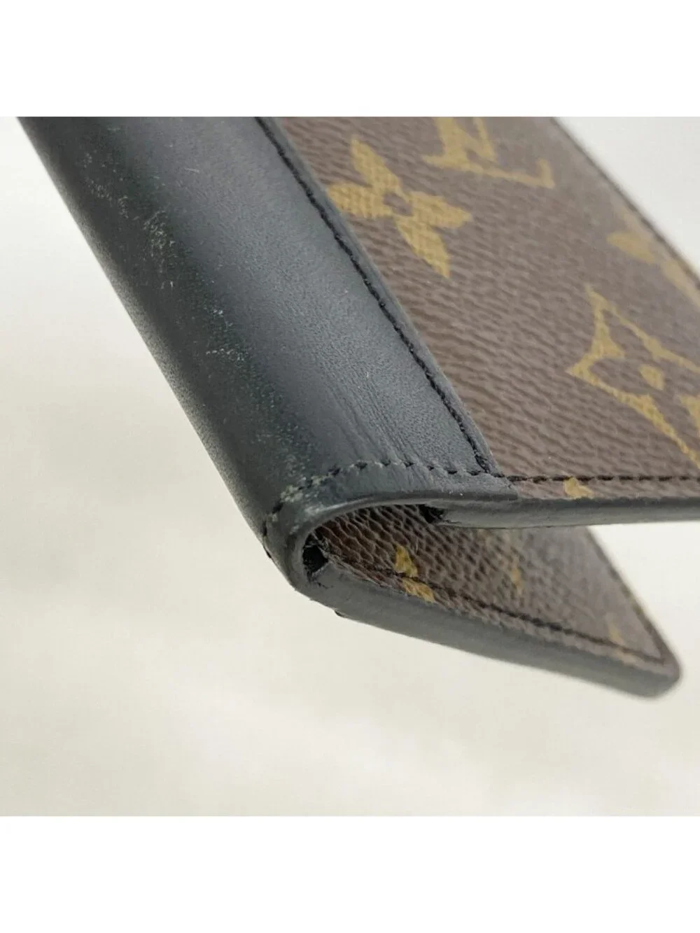 Louis Vuitton Card Case Monogram Macassar Organizer de Poche Brown Black